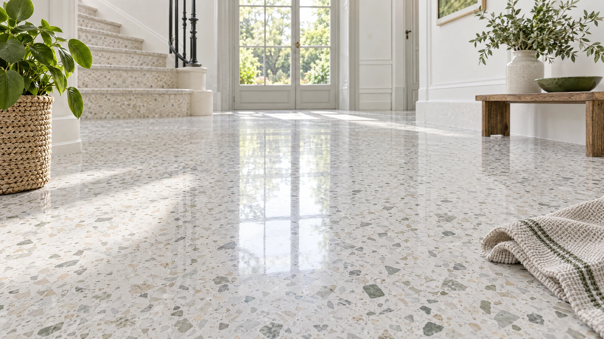 Illustrative Darstellung zum Ratgeberthema Terrazzo